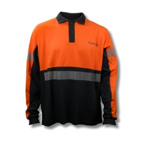 POLERA JERSEY CUELLO CAMISERO MANGA LARGA